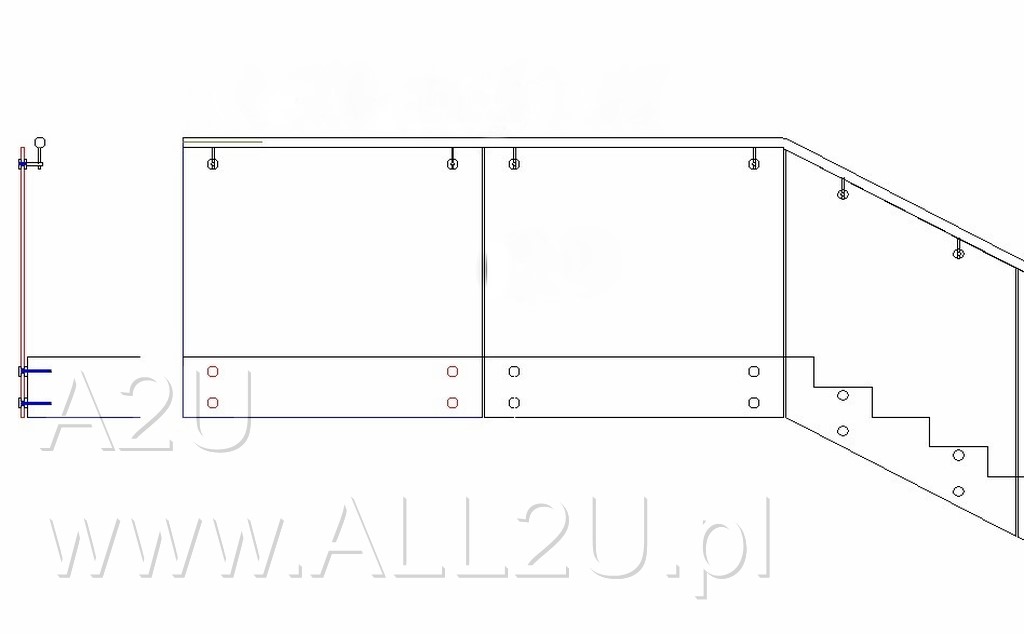 21 a2u balustrada nierdzewna porecz szklana samonosna caloszklana aluminiowa zabudowa tarasu balkonu ogrod zimowy patio zadaszenie wiatrolap wiata pergola oslona www.all2u.pl